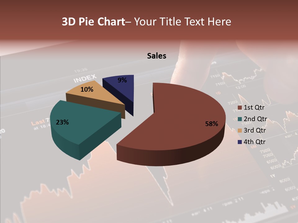 Progress Chart Object PowerPoint Template