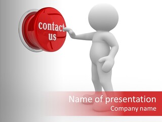 Guy Person Icon Human PowerPoint Template