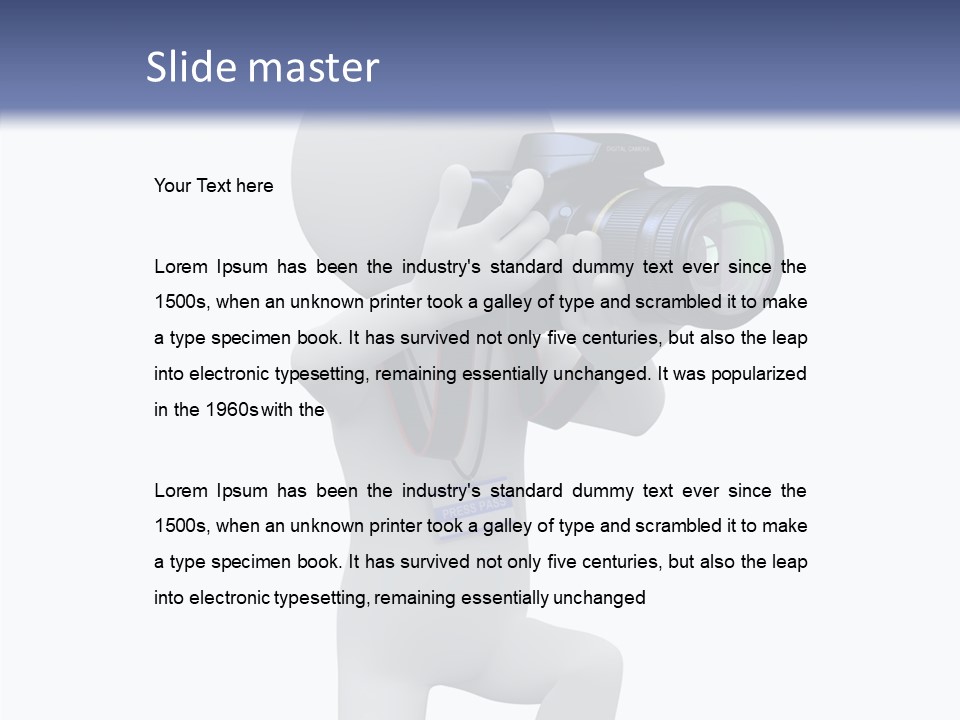 Person Freelance Photography PowerPoint Template