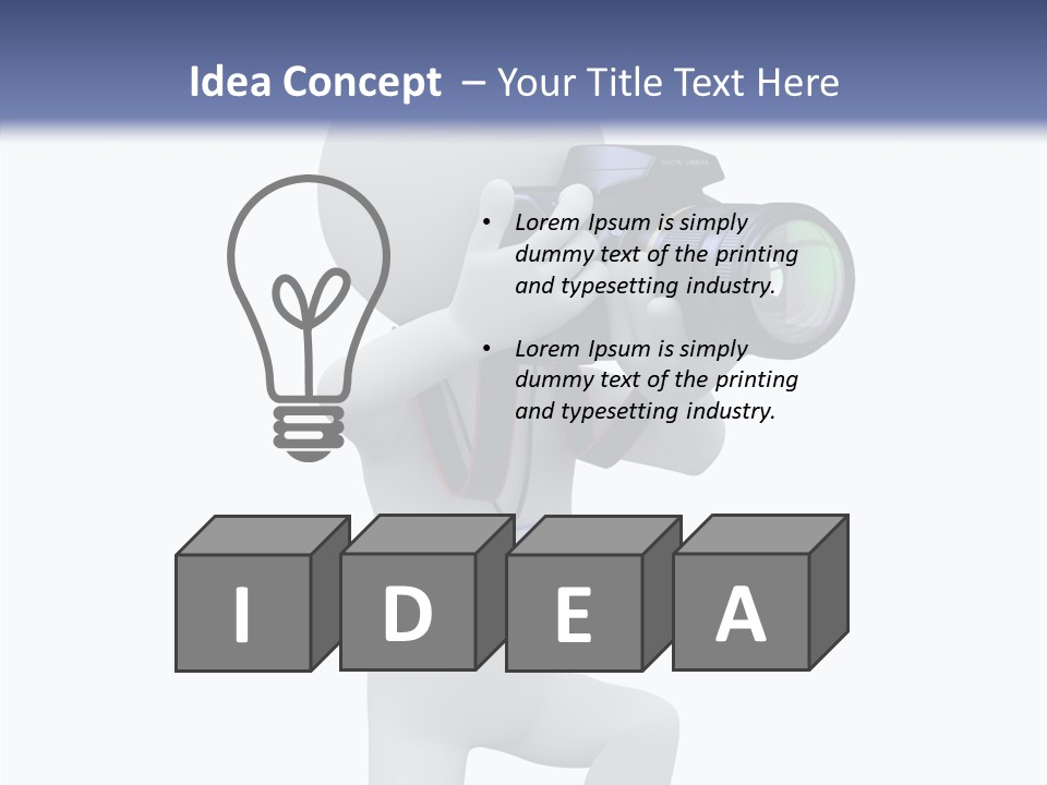 Person Freelance Photography PowerPoint Template