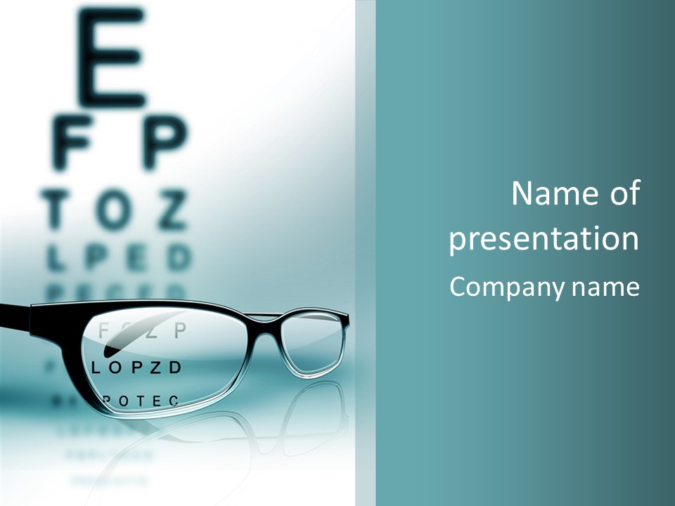 Examination Myopia Read PowerPoint Template