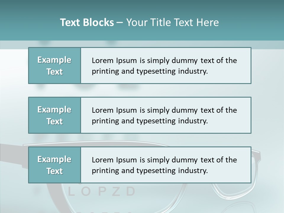 Examination Myopia Read PowerPoint Template
