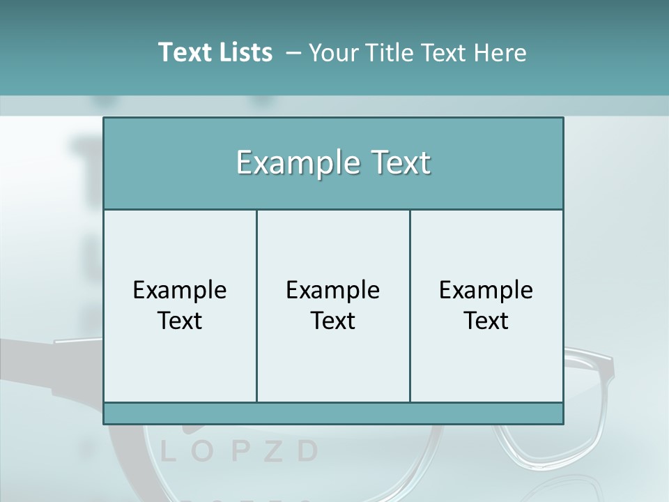 Examination Myopia Read PowerPoint Template