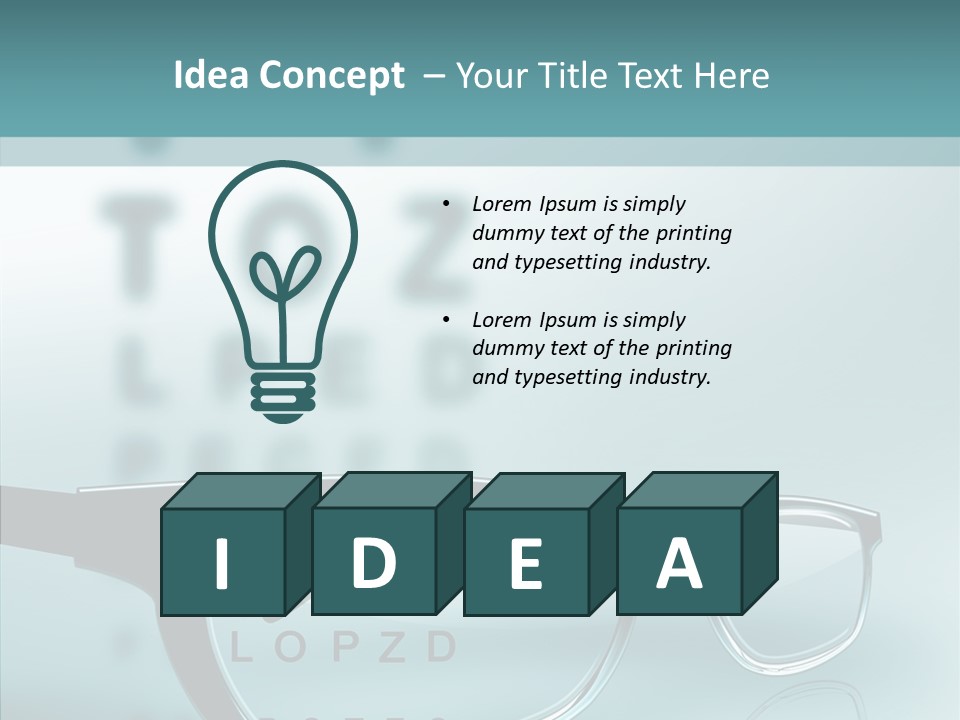 Examination Myopia Read PowerPoint Template