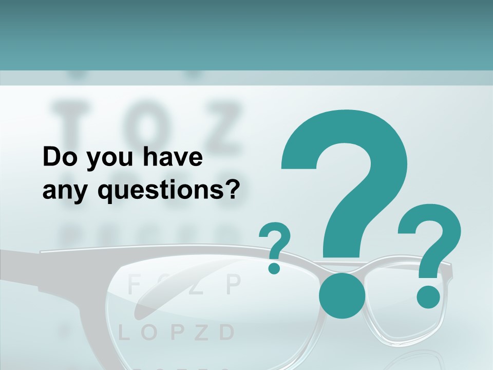 Examination Myopia Read PowerPoint Template