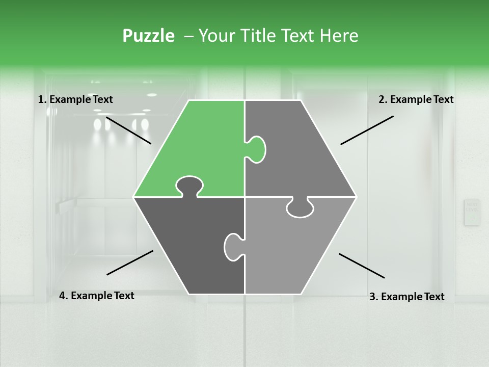 Design Element Two Open Elevator PowerPoint Template