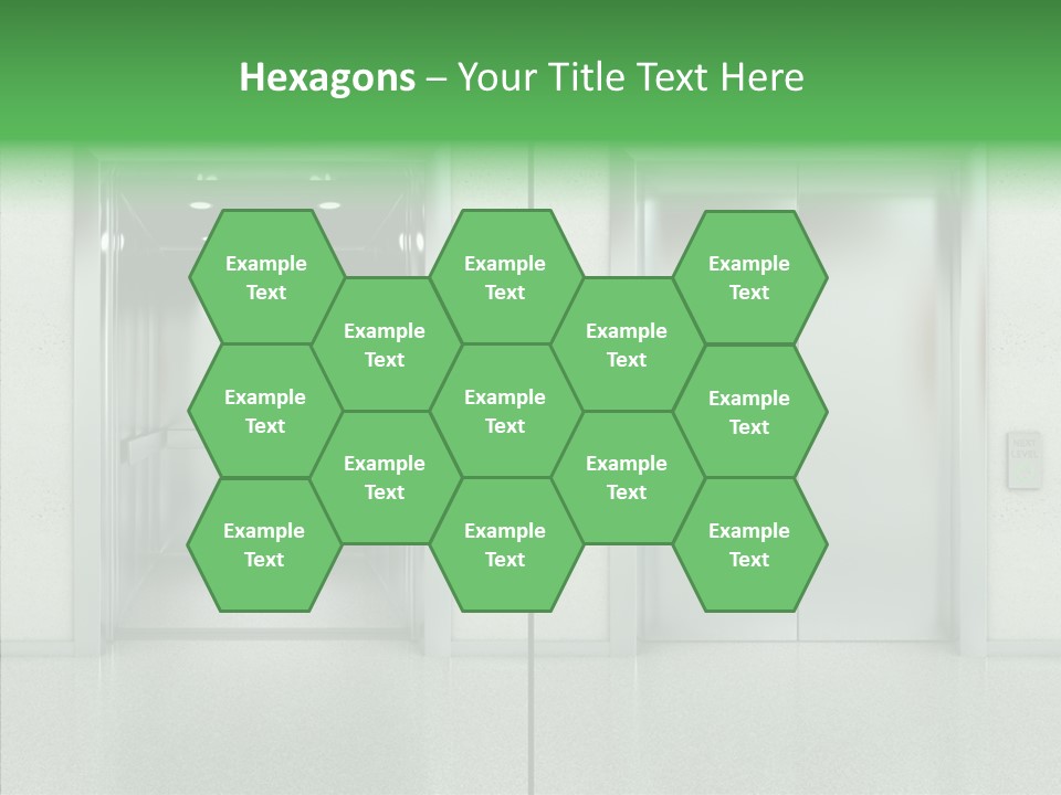 Design Element Two Open Elevator PowerPoint Template