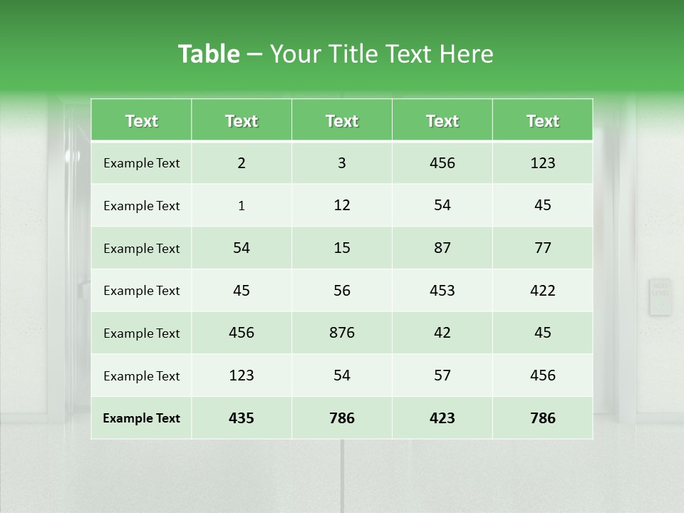 Design Element Two Open Elevator PowerPoint Template