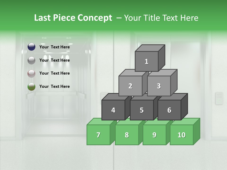 Design Element Two Open Elevator PowerPoint Template