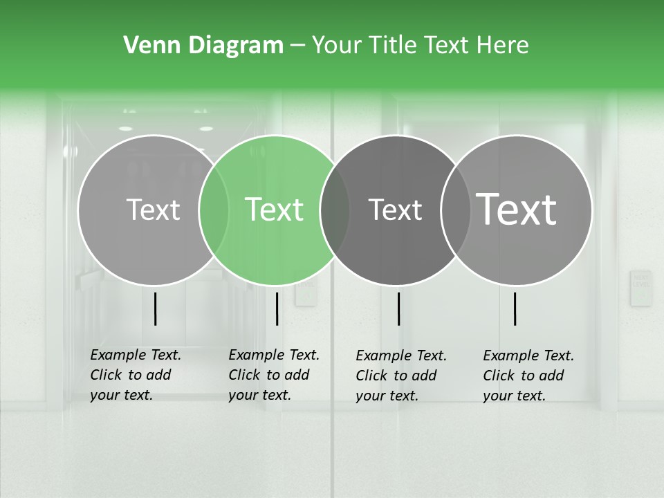 Design Element Two Open Elevator PowerPoint Template