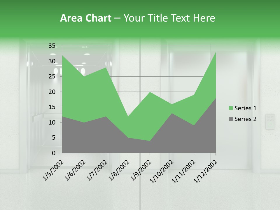 Design Element Two Open Elevator PowerPoint Template