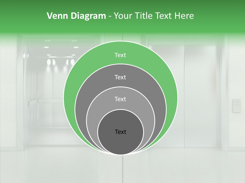 Design Element Two Open Elevator PowerPoint Template