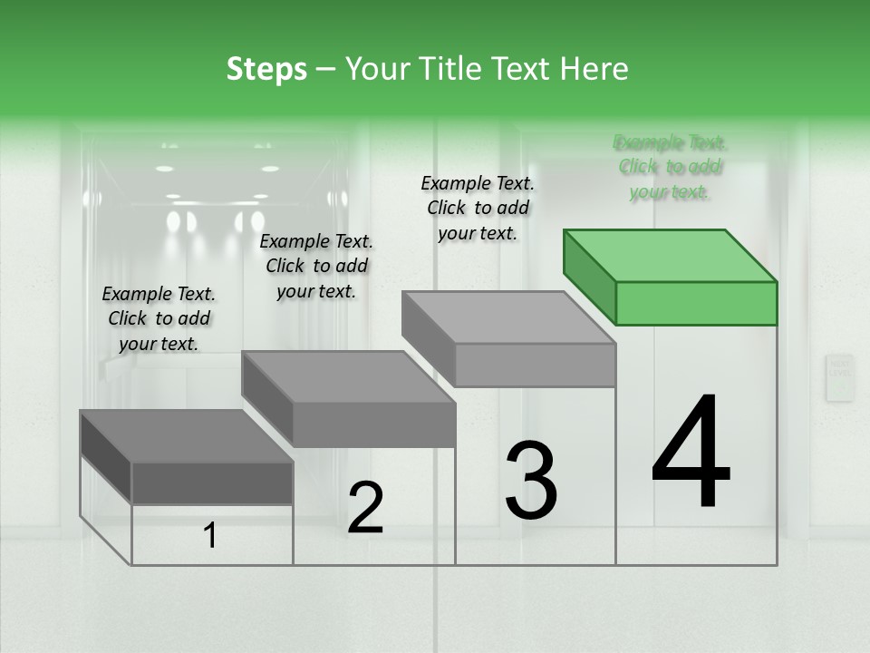 Design Element Two Open Elevator PowerPoint Template