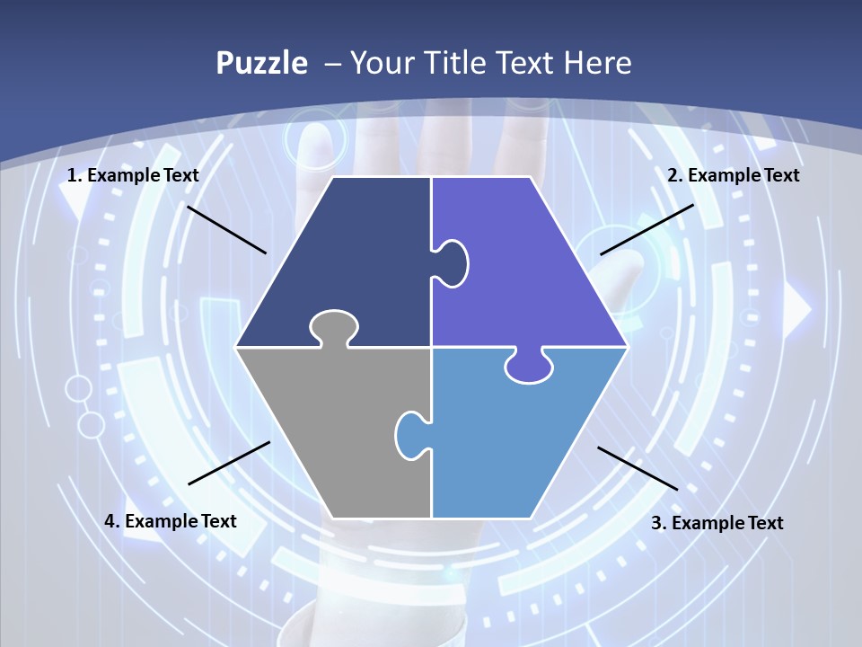 Black Exclamation Point Determination PowerPoint Template