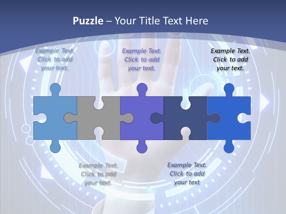 Black Exclamation Point Determination PowerPoint Template