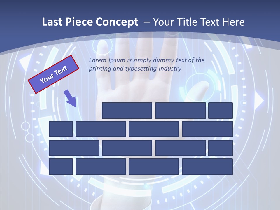 Black Exclamation Point Determination PowerPoint Template