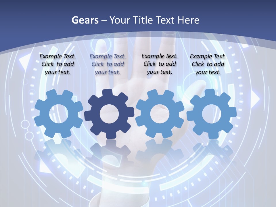 Black Exclamation Point Determination PowerPoint Template