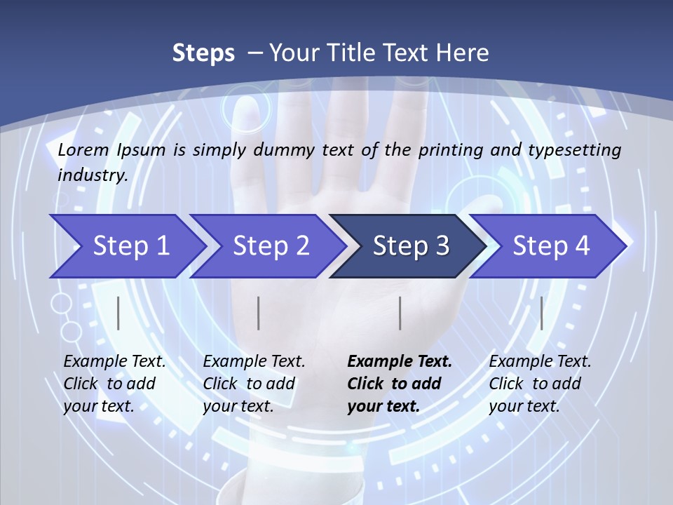 Black Exclamation Point Determination PowerPoint Template