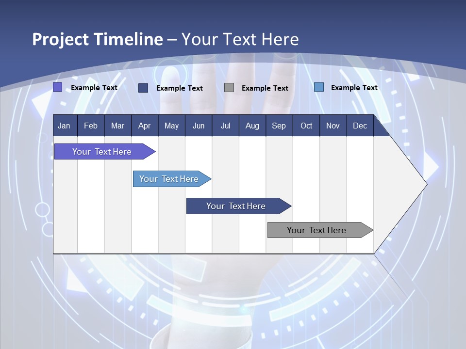 Black Exclamation Point Determination PowerPoint Template