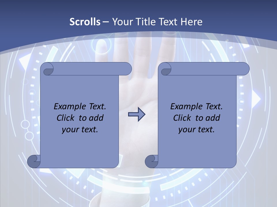 Black Exclamation Point Determination PowerPoint Template