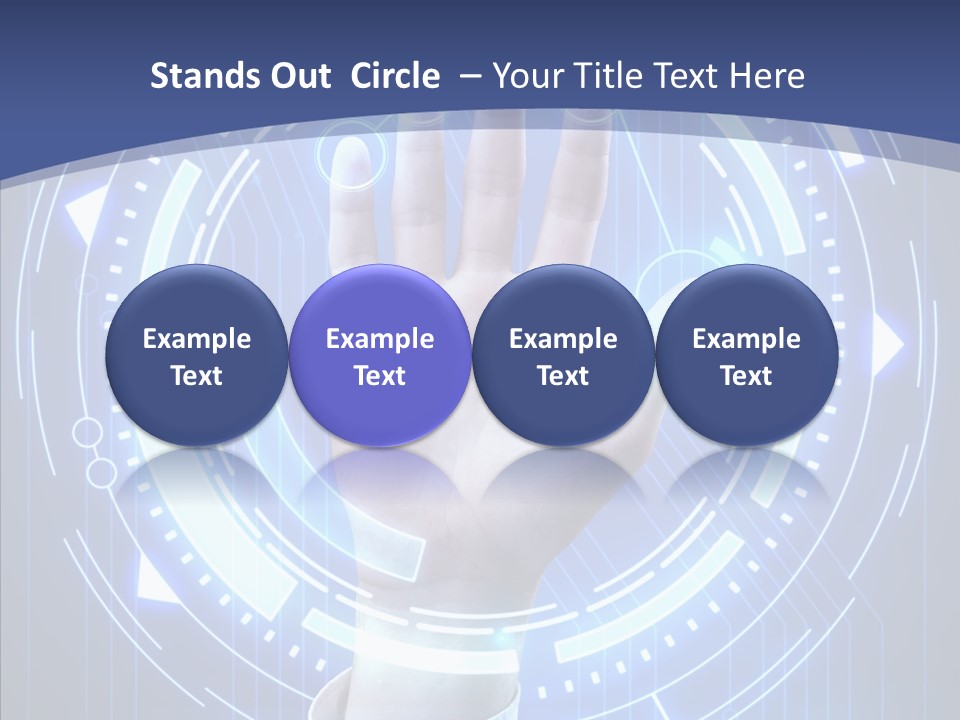 Black Exclamation Point Determination PowerPoint Template