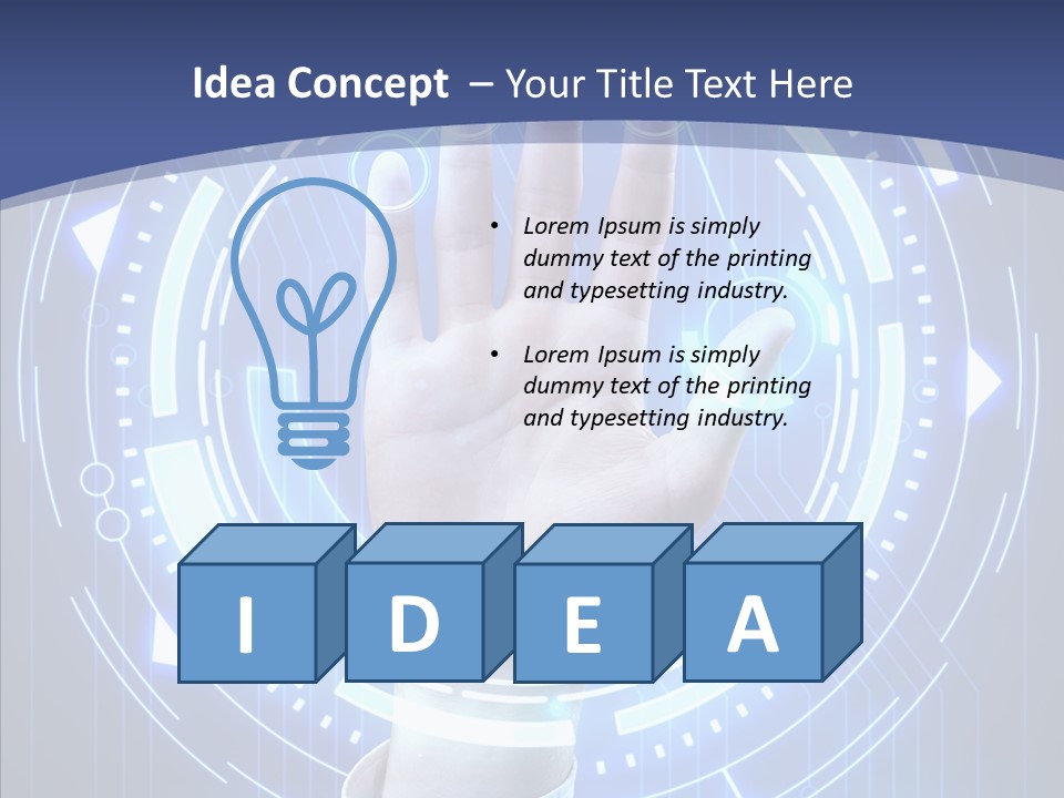 Black Exclamation Point Determination PowerPoint Template