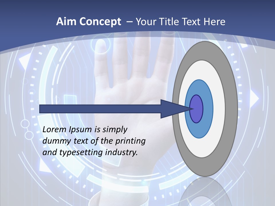 Black Exclamation Point Determination PowerPoint Template