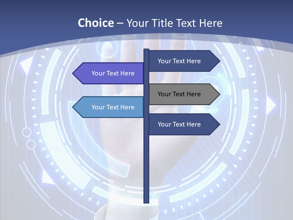 Black Exclamation Point Determination PowerPoint Template