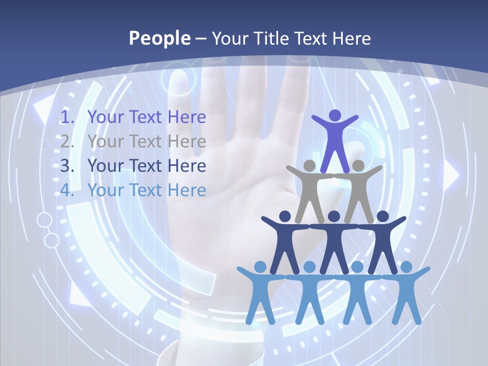 Black Exclamation Point Determination PowerPoint Template