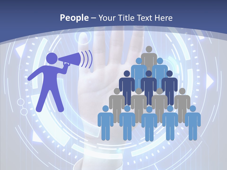 Black Exclamation Point Determination PowerPoint Template