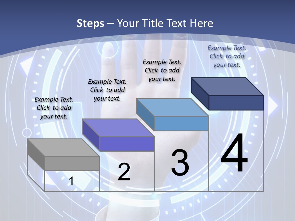 Black Exclamation Point Determination PowerPoint Template