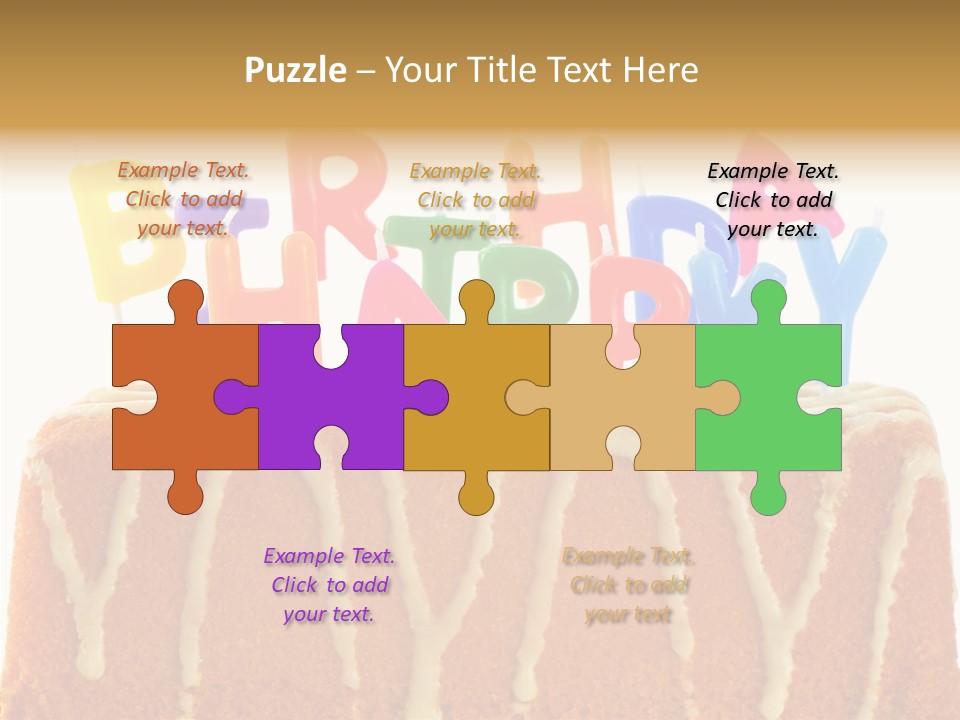 Green Gift Happy PowerPoint Template