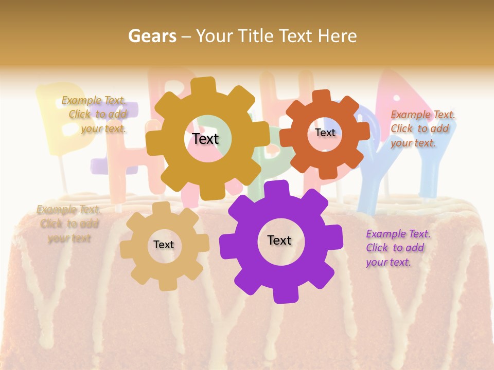 Green Gift Happy PowerPoint Template