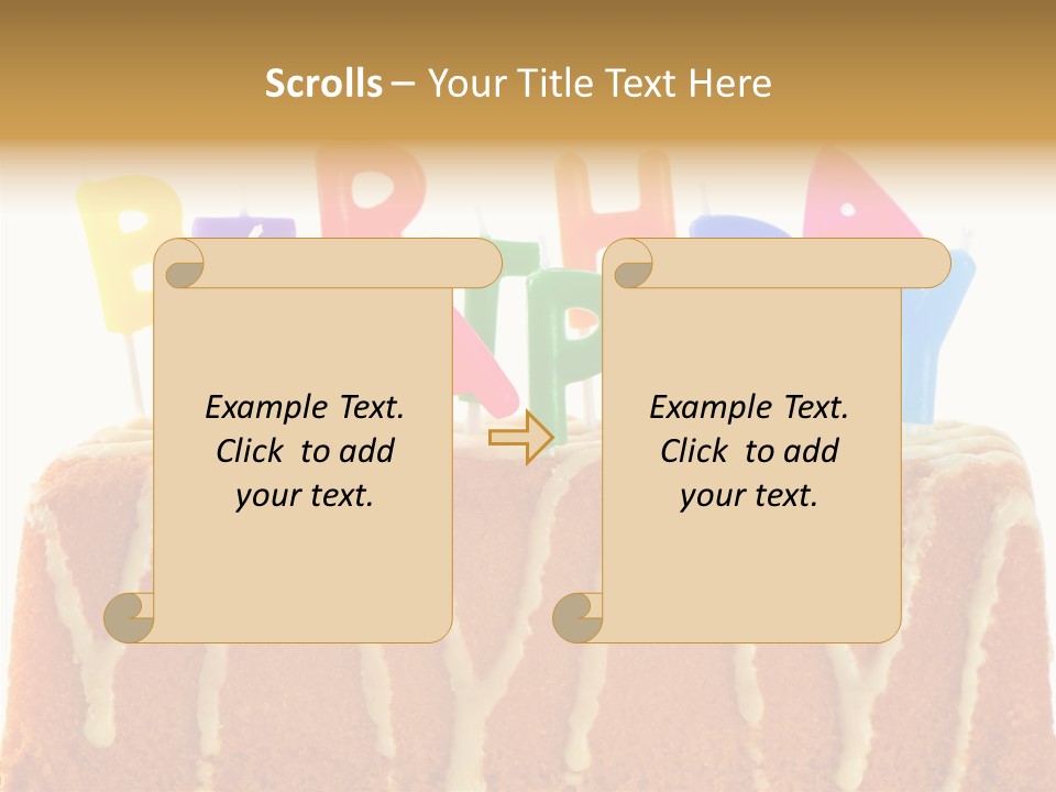 Green Gift Happy PowerPoint Template