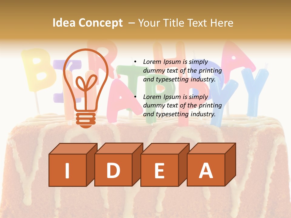 Green Gift Happy PowerPoint Template