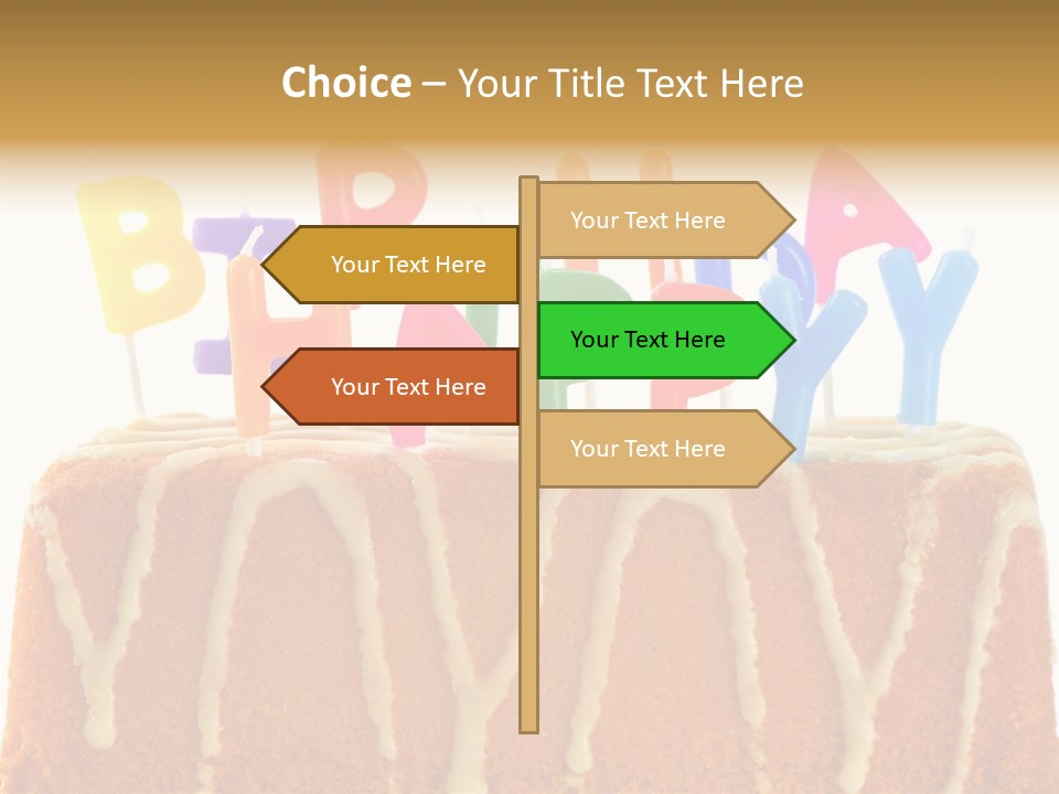 Green Gift Happy PowerPoint Template