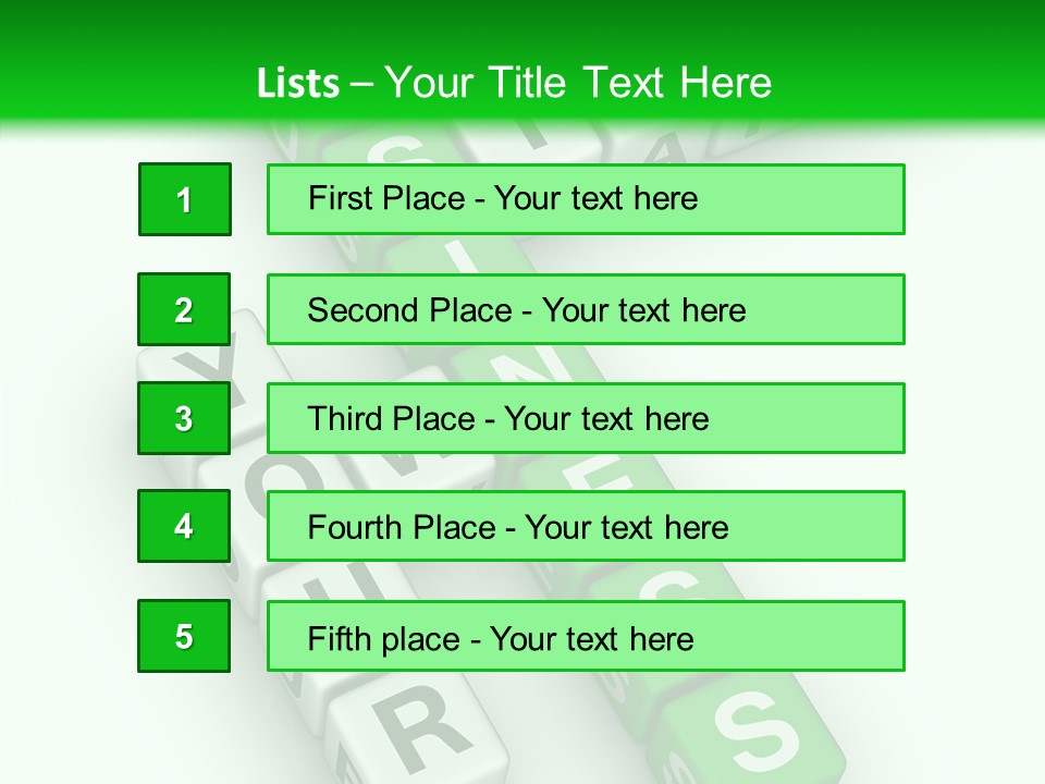 White Title Your PowerPoint Template