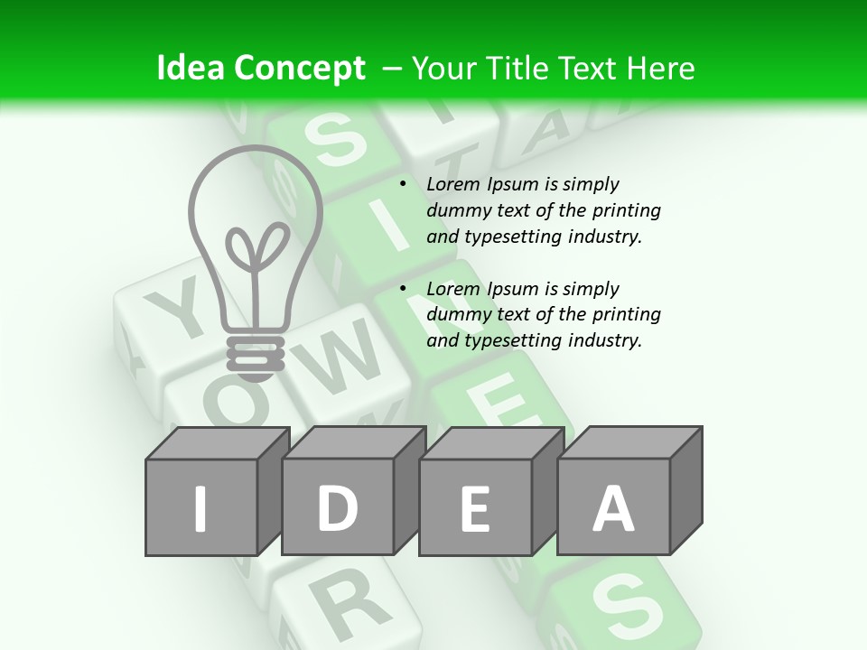 White Title Your PowerPoint Template