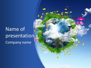 Earth Green Space PowerPoint Template