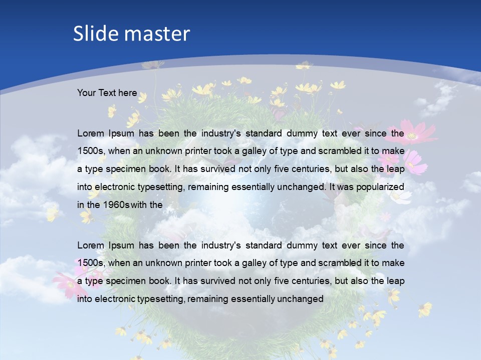 Earth Green Space PowerPoint Template