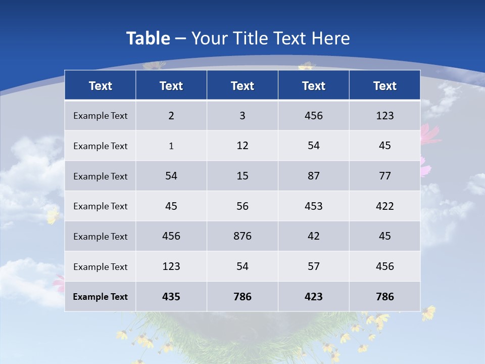 Earth Green Space PowerPoint Template