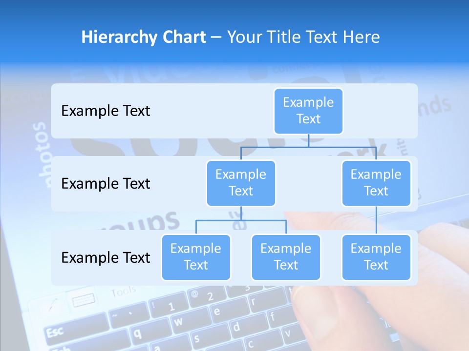 Press Blue Closeup PowerPoint Template