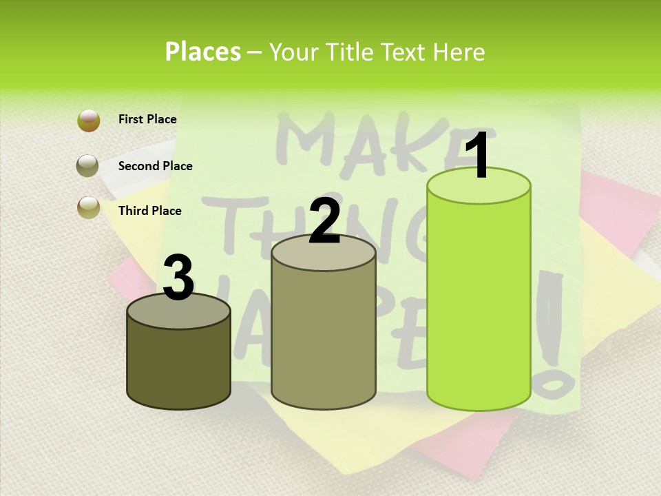 Black Exclamation Point Determination PowerPoint Template