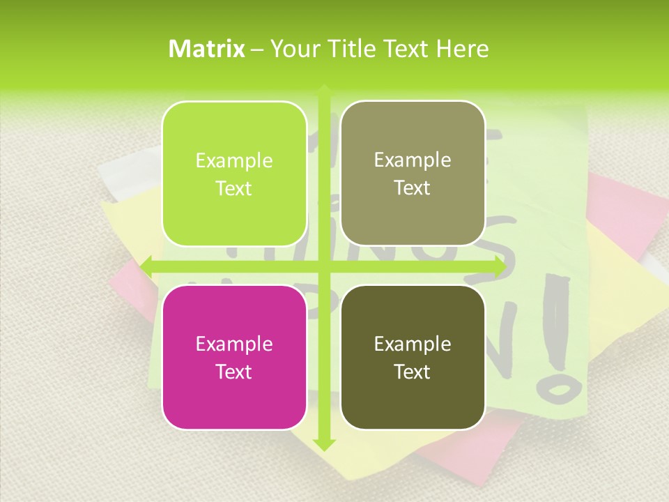 Black Exclamation Point Determination PowerPoint Template