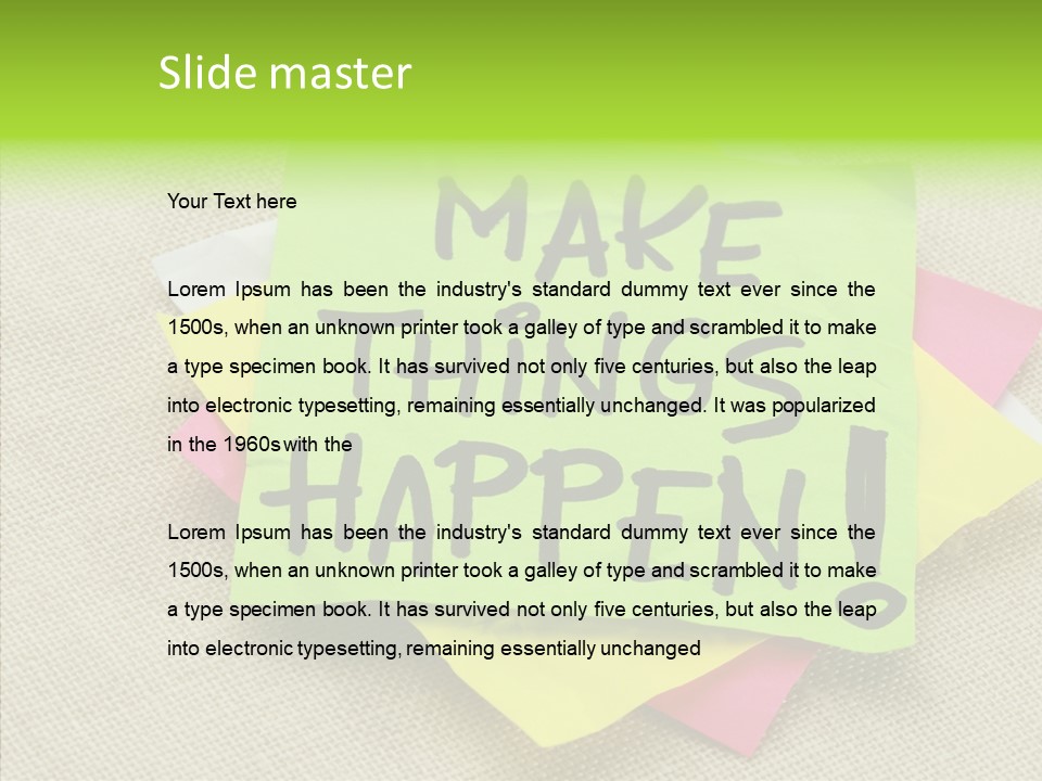 Black Exclamation Point Determination PowerPoint Template