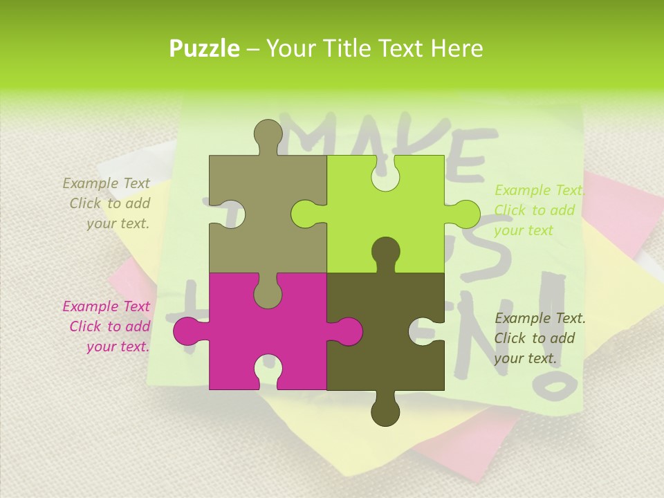 Black Exclamation Point Determination PowerPoint Template