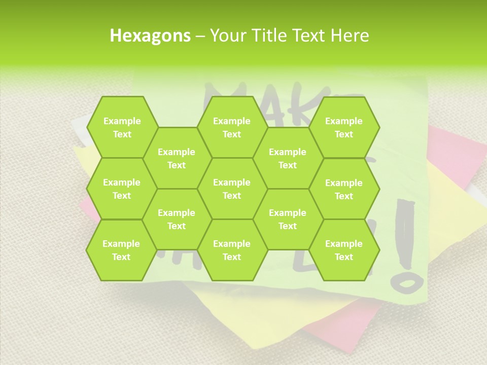 Black Exclamation Point Determination PowerPoint Template