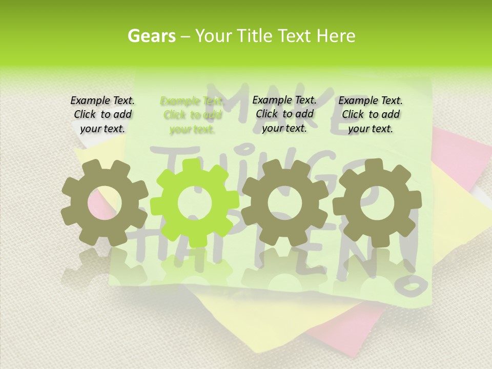 Black Exclamation Point Determination PowerPoint Template