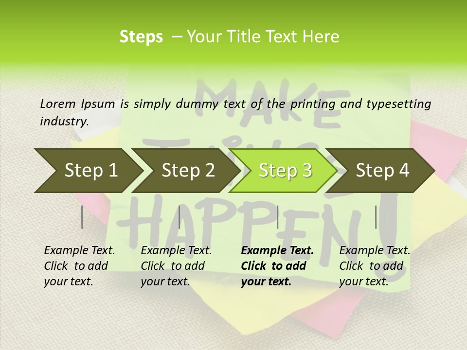 Black Exclamation Point Determination PowerPoint Template