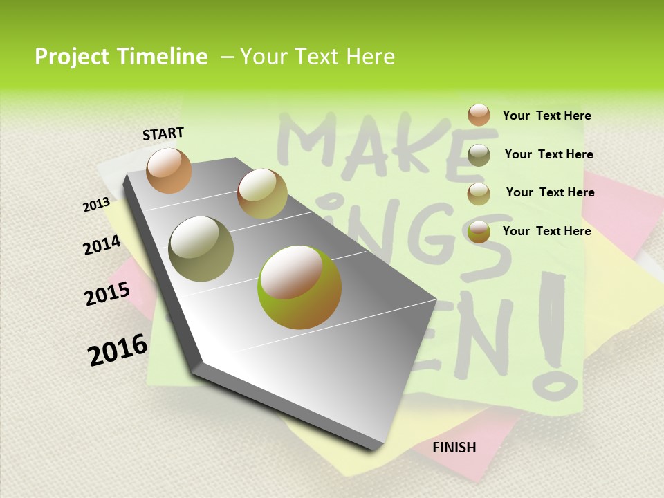 Black Exclamation Point Determination PowerPoint Template